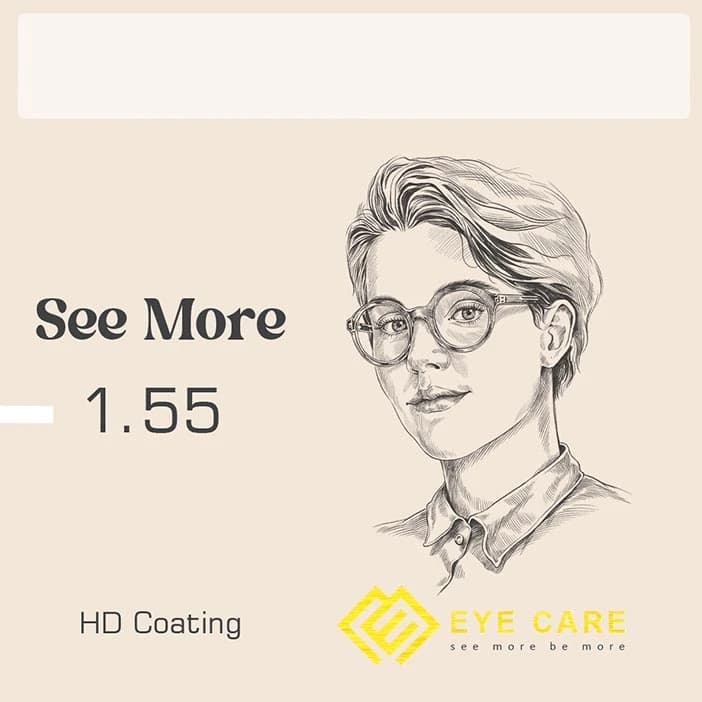 عدسی طبی سی مور See More 1.55 HD Coating/ABBE:40 - تصویر 1